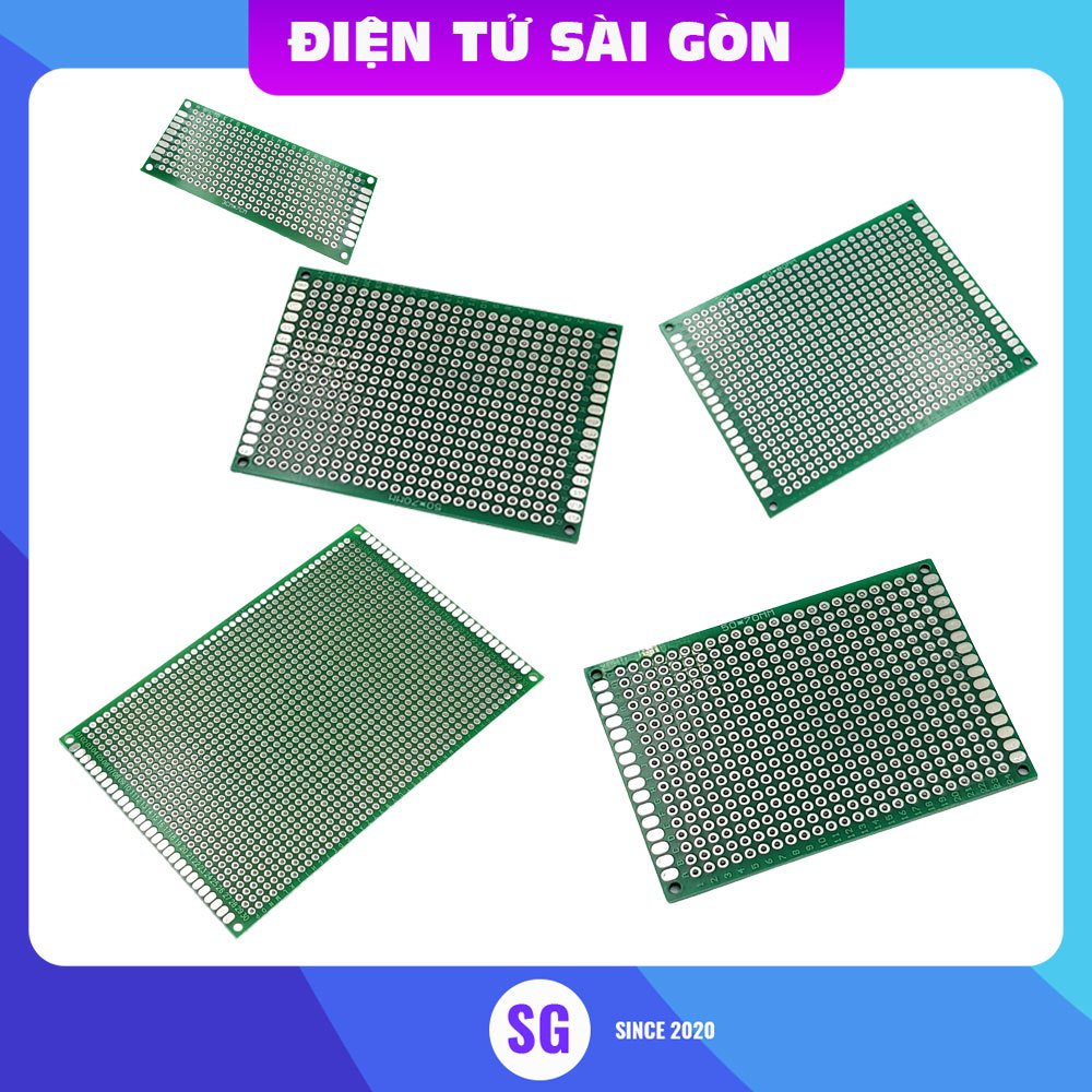 Test board hàn, Bản mạch hàn 2 mặt sợi thủy tinh 4x6cm, 5x7cm, 6x8cm ...