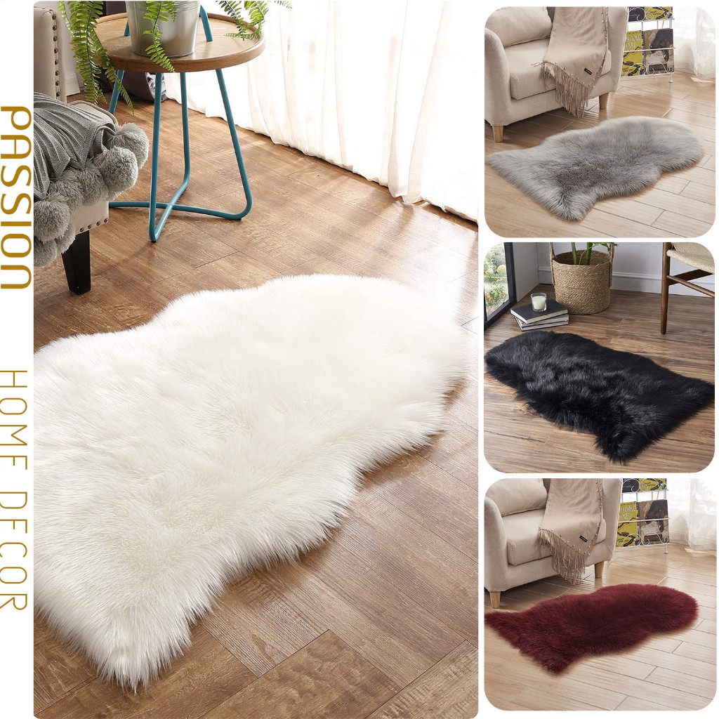 Thảm Lông Trải Sàn Mềm Mịn Dáng Gợn Sóng Trang Trí Nhà Cửa, Decor Chụp Hình