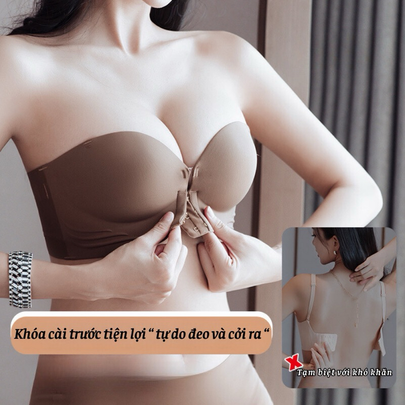 ÁO CÚP NGỰC KHÔNG DÂY CÀI TRƯỚC ĐỆM DÀY NÂNG NGỰC 946