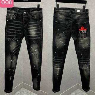 Quần jean nam boy phố phốihọa tiết DSQ loang rách xước nhẹ chất bò co giãn hàng quảng châu siêu đẹp.