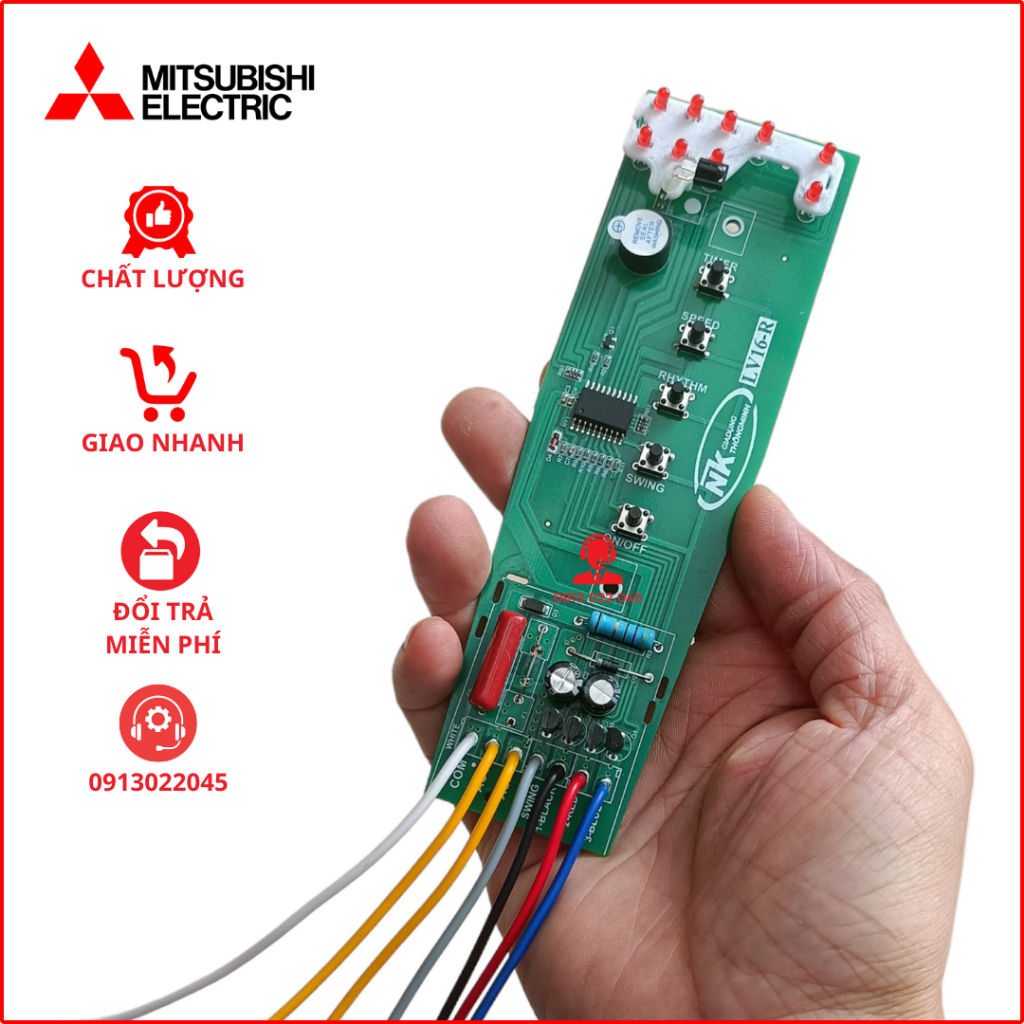 Mạch quạt cây LV16 Mitsubishi - Hàn sẵn dây 12cm. | Shopee Việt Nam