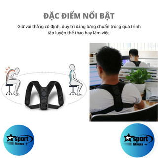 [Hàng Chuẩn] Đai chống gù lưng nam nữ GPX Nam&Nữ, Bảo vệ vùng vai và lưng trên, chánh khom lưng, gù lưng
