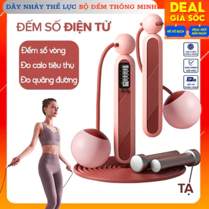 Dây Nhảy Thể Lực Đàn Hồi 2.8m Chính Hãng JUMP ROPE bộ đếm thông minh Hỗ Trợ Luyện Tập Thể Dục, Thể Thao Tiện Lợi Tại Nhà