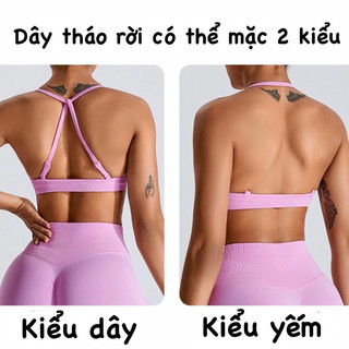 Bộ Đồ Tập Gym, Yoga Thể Thao Nữ 2 Trong 1 Chất Liệu Dệt Kim Chuẩn Mitao Cao Cấp (mã080)