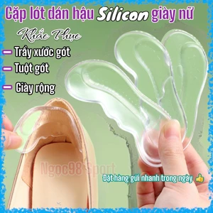 1Cặp lót dán Gót bảo vệ gót chân chất liệu GEL- Silicon siêu êm đàn hồi độ bám cao