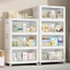 Tủ nhựa gấp gọn trong suốt Finley, tủ quần áo cho bé size to 3-4-5 tầng không cần lắp đặt có bánh xe dễ dàng di chuyểnie