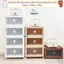 Tủ nhựa gấp gọn trong suốt Finley, tủ quần áo cho bé size to 3-4-5 tầng không cần lắp đặt có bánh xe dễ dàng di chuyểnie