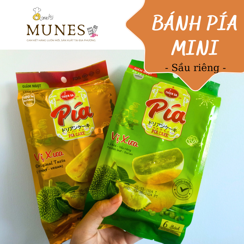 [Hàng xuất khẩu] Bánh Pía Sầu Riêng Mini - bịch gồm 6 cái | Shopee Việt Nam