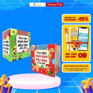 Sách - Bộ Hộp Thư Viện Hình Ảnh Đầu Tiên Cho Bé Từ 0-6 Tuổi Song Ngữ Việt Anh ( Tập 1 + Tập 2)