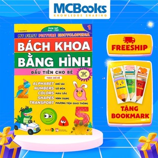 Sách - Bách khoa bằng hình đầu tiên cho bé theo chủ đề quyển 1 - Song ngữ Anh Việt - Quét mã QR nghe đọc - Đại Mai