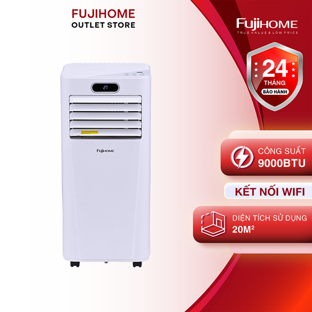 Máy lạnh đứng di động nhập khẩu FUJIHOME PAC09 Công suất làm lạnh ...