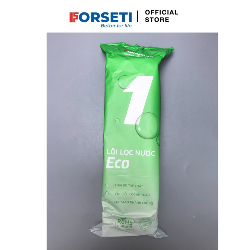 Ảnh Bộ 3 lõi lọc nước dùng Kangaroo Eco 123 dùng cho máy lọc nước có 3 cốc lọc 10inch- Hàng chính hãng 3