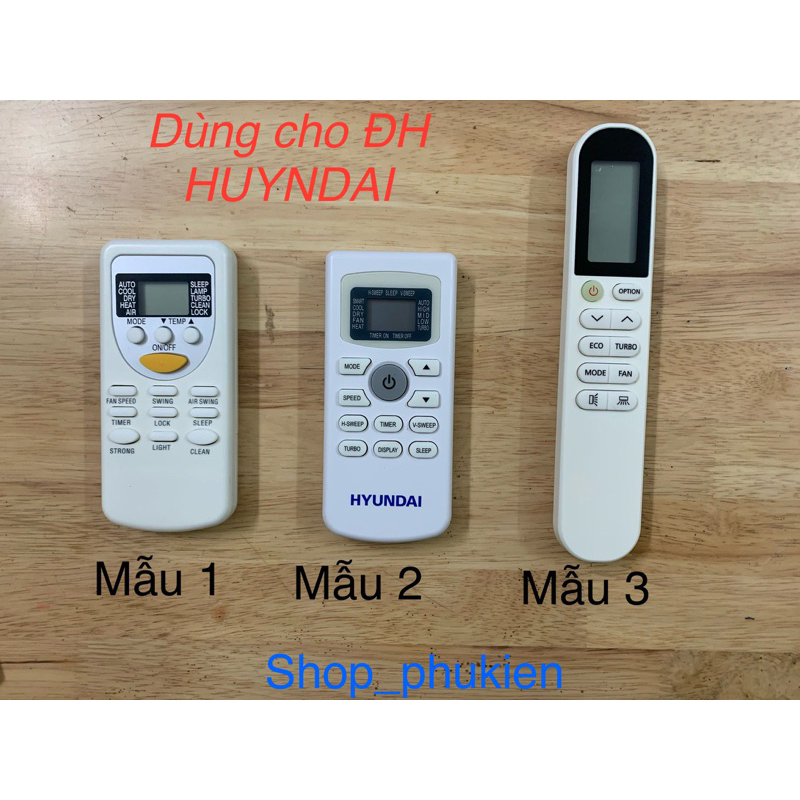 Điều khiển điều hoà Huyndai - Remote máy lạnh Huyndai | Shopee Việt Nam