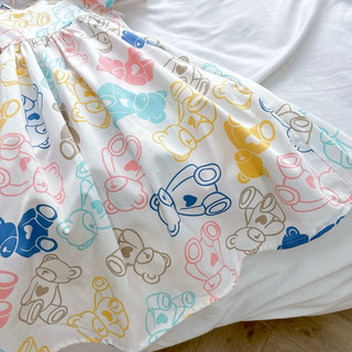 Váy bé gái (9-26kg) cánh tiên gấu Teddy siêu xinh 1-7 tuổi N0103