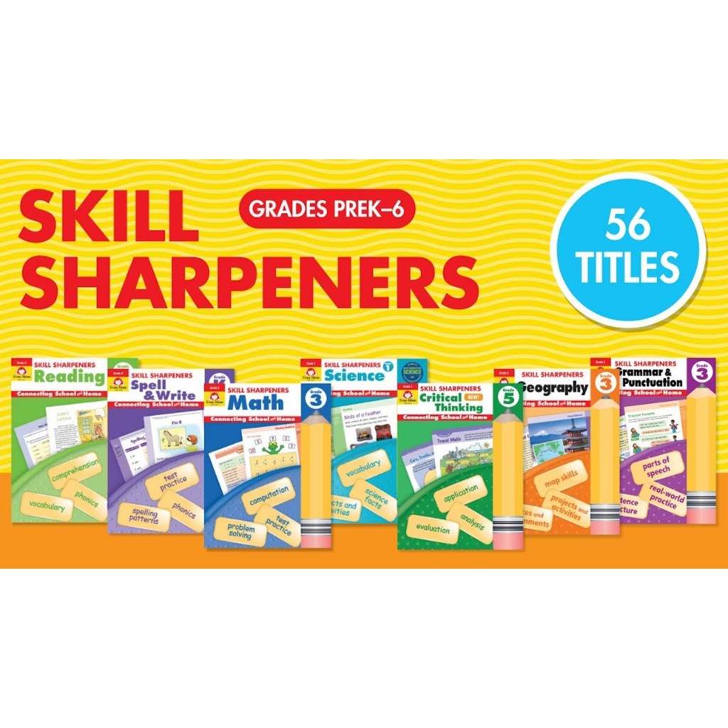 Sách - Skill sharpeners - Evan Moor nhập màu | Shopee Việt Nam