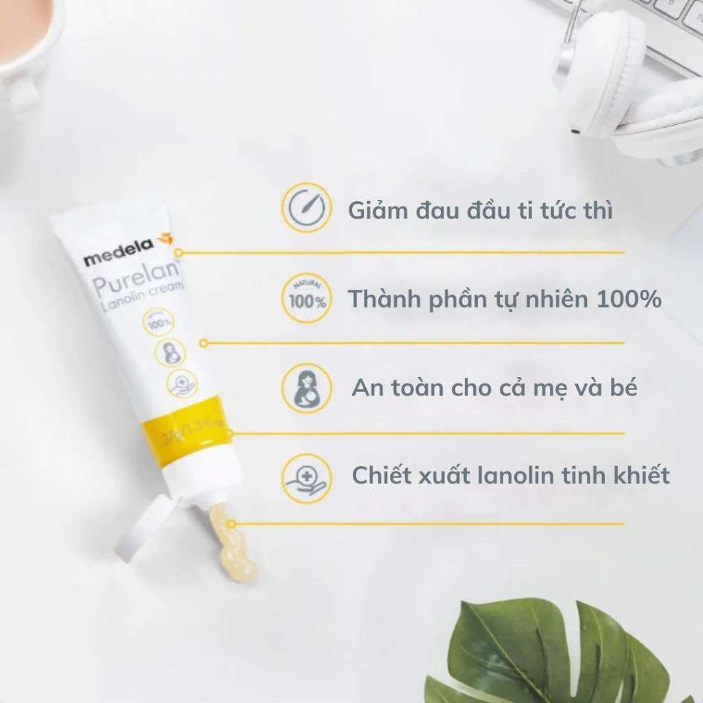 Ảnh Kem Purelan™ Medela 7g - Kem bôi nứt cổ gà, khô da.. 3