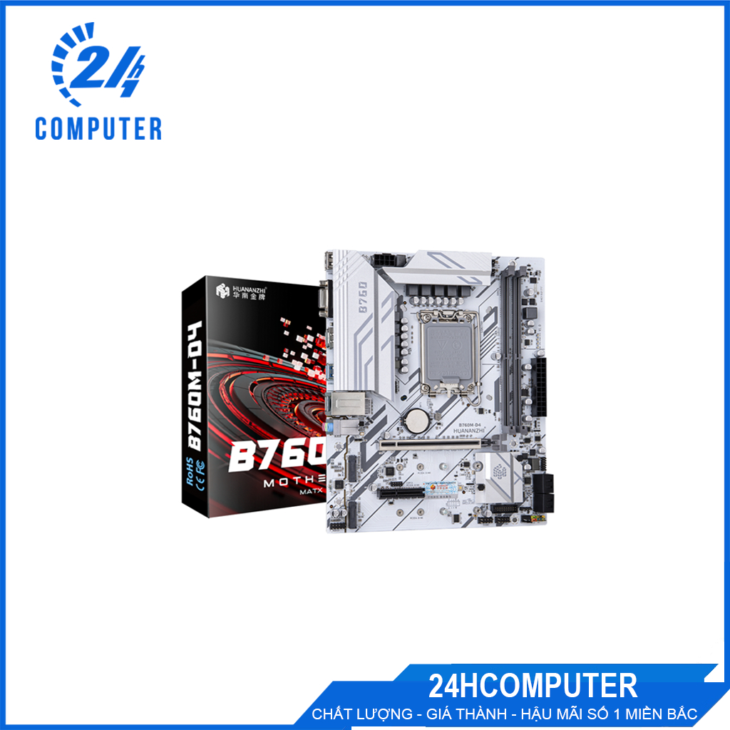MAINBOARD HUANANZHI B760M-D4-B WHITE | Shopee Việt Nam