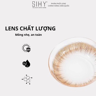 SIHY - Kính áp tròng, Lens [CẬN - LOẠN] Brown màu nâu tự nhiên, độ cận 0 đến 8 độ, đeo cực êm