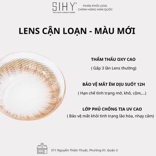 SIHY - Kính áp tròng, Lens [CẬN - LOẠN] Brown màu nâu tự nhiên, độ cận 0 đến 8 độ, đeo cực êm