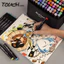 60/80 Cây Bút màu Marker Touch Cool 2 Đầu tô màu dạ vẽ tranh anime - SÉT BÚT MÀU DẠ KÈM TÚI