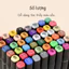 60/80 Cây Bút màu Marker Touch Cool 2 Đầu tô màu dạ vẽ tranh anime - SÉT BÚT MÀU DẠ KÈM TÚI