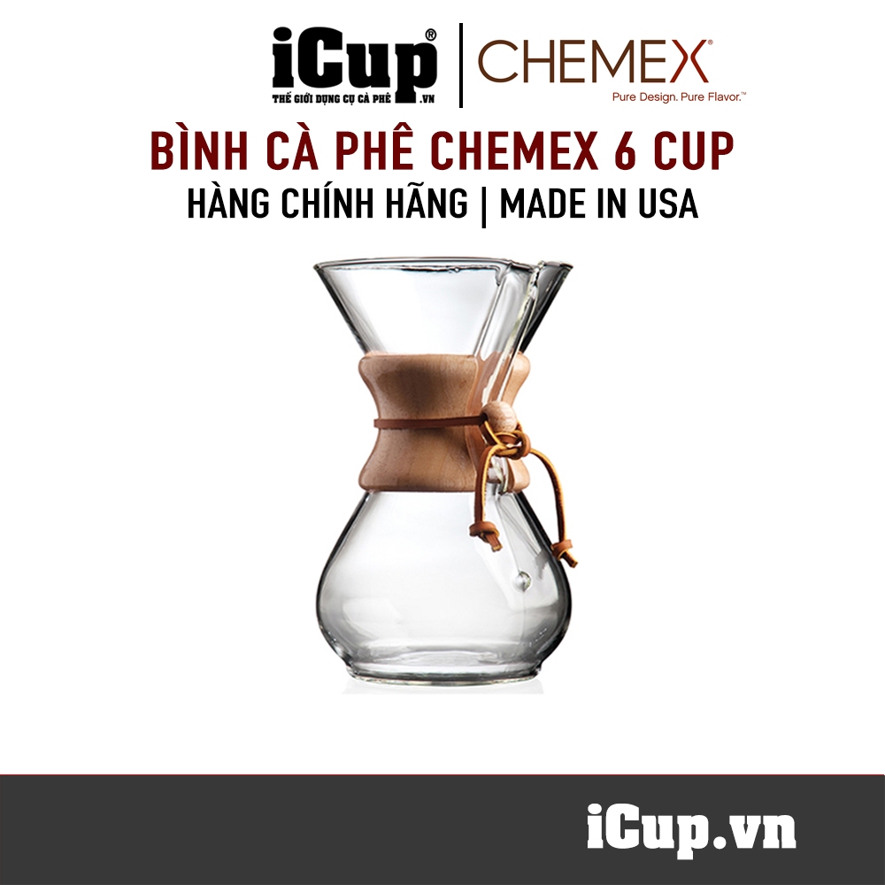 Bình pha cà phê Chemex 6 cup cổ điển 900ml Made in USA Shopee Việt Nam