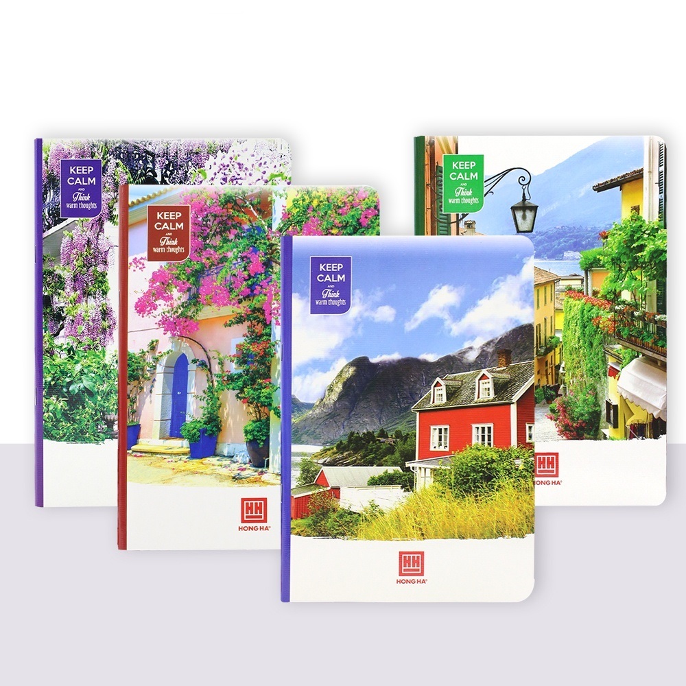 Combo 5 quyển vở kẻ ngang 200 trang Hồng Hà