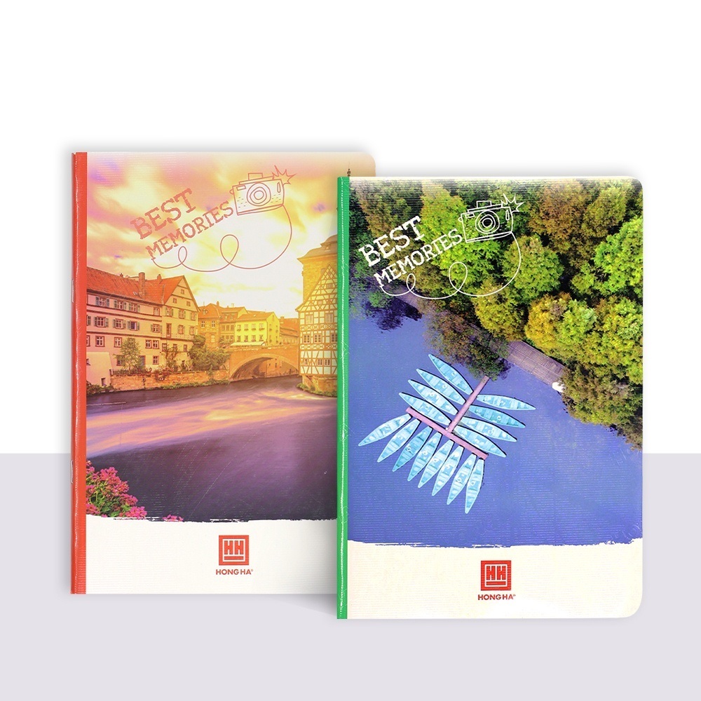 Combo 5 quyển vở kẻ ngang 200 trang Hồng Hà