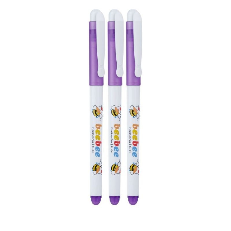 Hộp 10cái Bút bebe-bút dạ kim màu tím