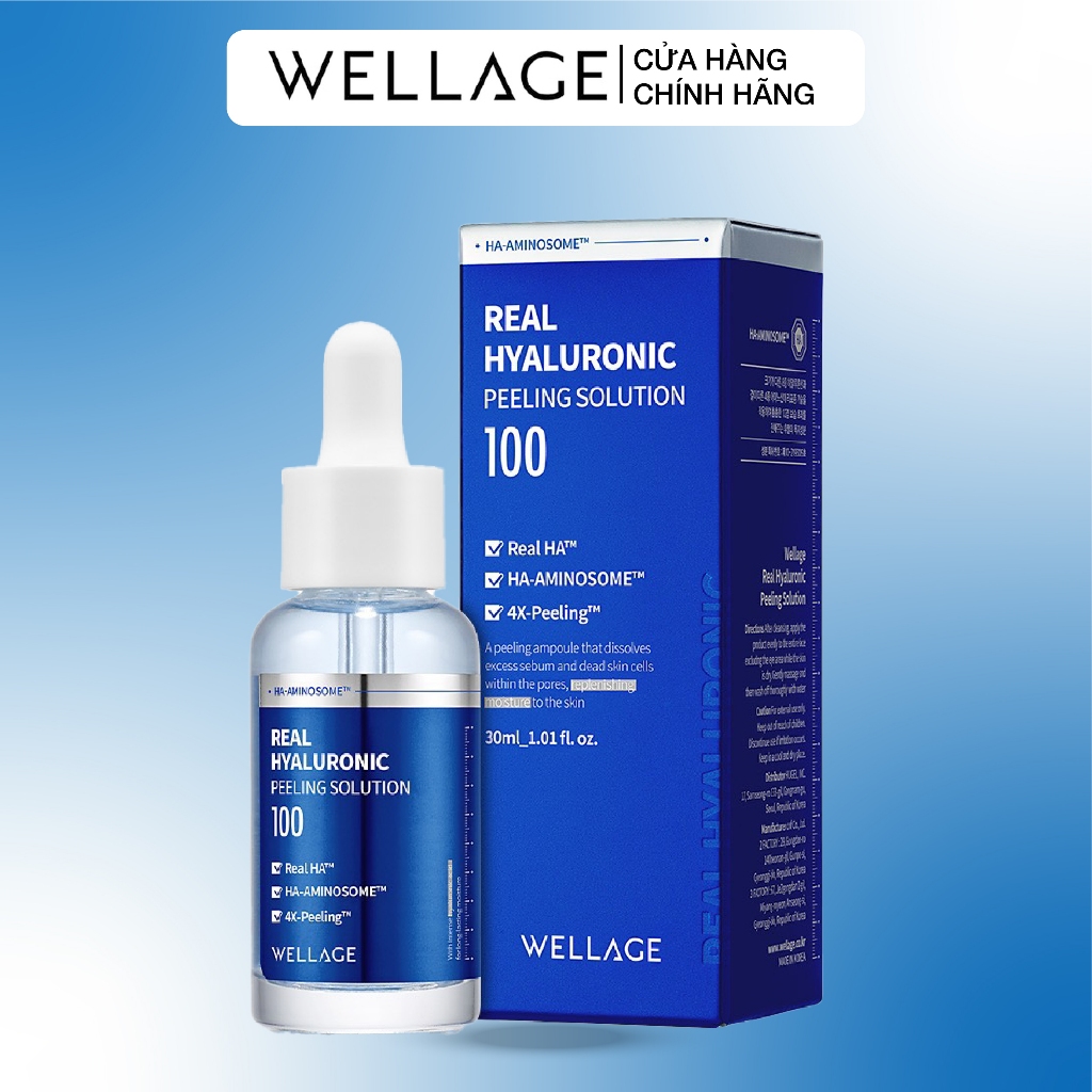 Tinh chất Wellage Real Hyaluronic Peeling solution (Dung tích 30ml ...