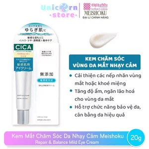 Kem Mắt Chăm Sóc Da Nhạy Cảm Meishoku Repair & Balance Mild Eye Cream 20g