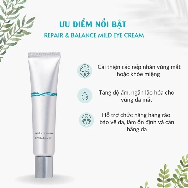 Kem Mắt Chăm Sóc Da Nhạy Cảm Meishoku Repair & Balance Mild Eye Cream 20g