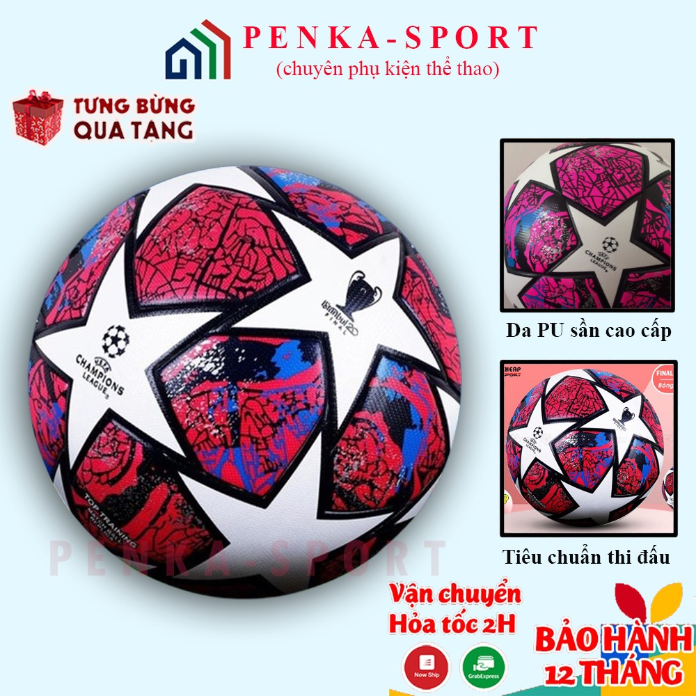 Bóng đá WC22 - Số 5 - Quả bóng đá C1, Ngoại hạng Anh, Laliga - Size 5 + Tặng kim bơm túi lưới SIÊU HOT