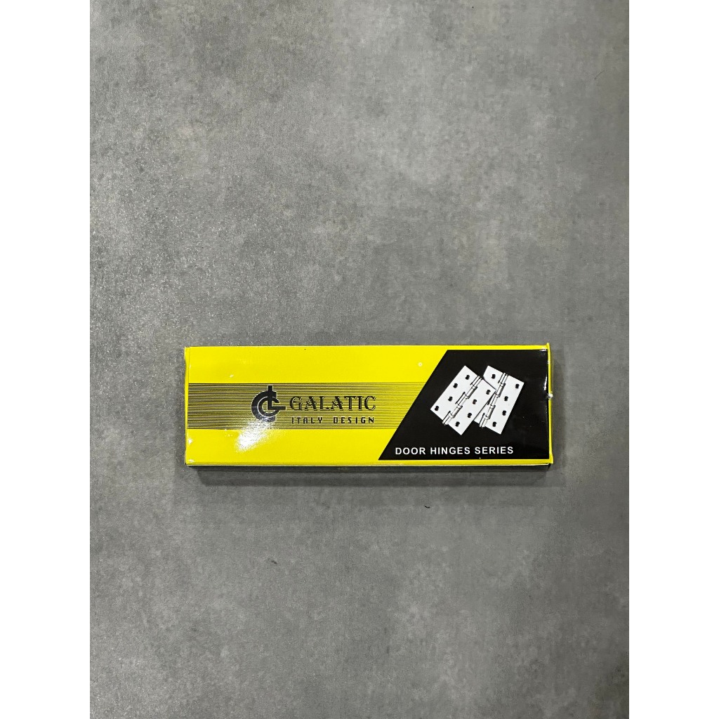Bản lề cửa Galatic, bản lề lá inox chất lượng cho cửa gỗ, nhôm inox kèm ốc vít size 1 tấc, 1 tấc 2