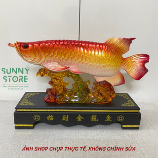 Tượng cá rồng, Kim long, Cá chép hóa rồng, Tượng phong thủy, Decor Trang trí nhà cửa, Quà tặng ý nghĩa - SUNNY