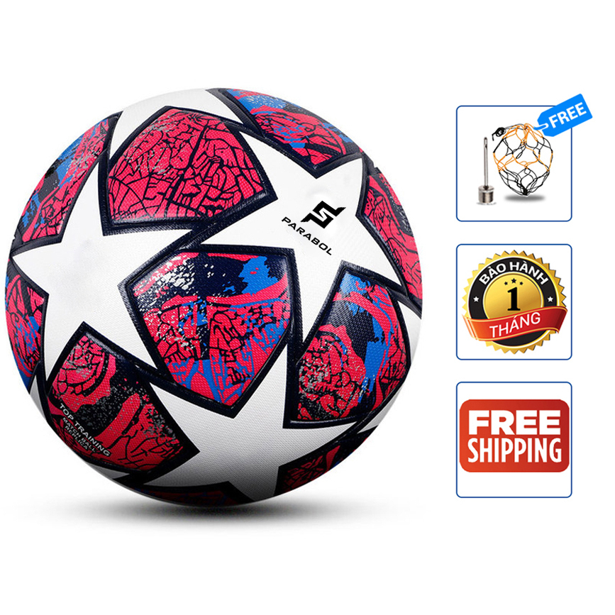 Bóng đá đúc WC22 - Số 5 - Quả bóng đá C1, Ngoại hạng Anh, Laliga - Size 5 + Tặng kim bơm túi lưới SIÊU HOT
