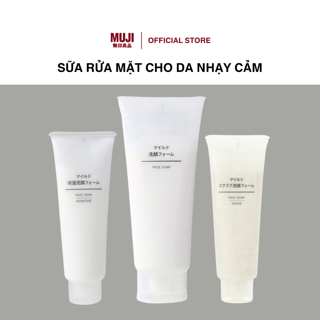 Sữa Rửa Mặt Cho Da Nhạy Cảm 120gr/200gr MUJI | Shopee Việt Nam