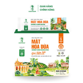 Mật hoa dừa cô đặc organic Sokfarm- dạng stick tiện lợi