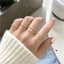 Set Nhẫn Nữ Mạ Bạc 925 Đính Đá Siêu Xinh Phong Cách Hàn Quốc Satefy Pin, Nhẫn Đính Đá Lấp Lánh