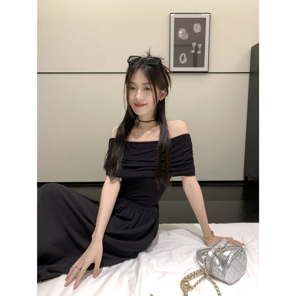 Váy đầm maxi mùa hè cộc tay  dáng dài thiết kế trễ vai đi biển đi chơi dự tiệc sang chảnh MT33 SP158