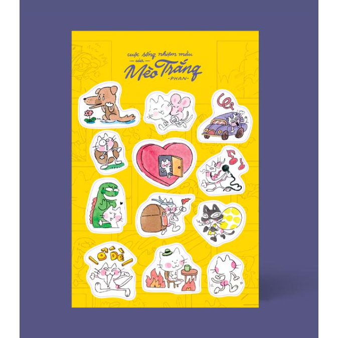 Ảnh Sticker 12 biểu cảm của Mèo Trắng (tập 2) 4