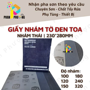 GIẤY NHÁM TỜ ĐEN TOA (NHÁM ĐEN THÁI) 230*280MM
