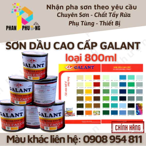 SƠN DẦU CAO CẤP GALANT_ NHIỀU MÀU_800ML(CÓ XUẤT HĐ GTGT)