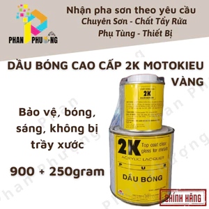 SƠN DẦU PHỦ BÓNG 2K MOTO KIỀU VÀNG 1kg