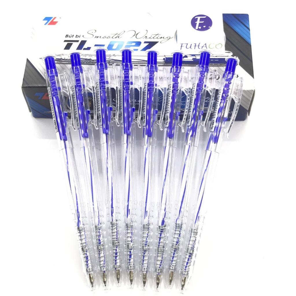 Hộp 20 Bút TL 027 bút đủ 3 màu xanh đen đỏ hàng chính hãng