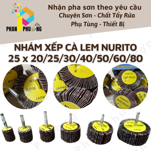 ĐÁ MÀI NHÁM HÌNH TRỤ NURITO 8000 VÒNG/ PHÚT NHẬT BẢN CÁC LOẠI (NHÁM XẾP HÌNH TRỤ)