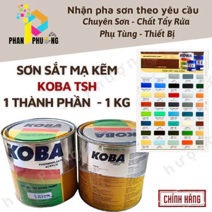 SƠN SẮT MẠ KẼM SƠN 1 THÀNH PHẦN KOBA 800g [CÓ XUẤT HĐ GTGT](MẪU MỚI)