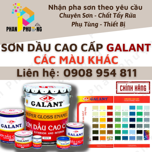 [CHÍNH HÃNG] SƠN DẦU CAO CẤP GALANT_ NHIỀU MÀU_800ML(CÓ XUẤT HĐ GTGT)