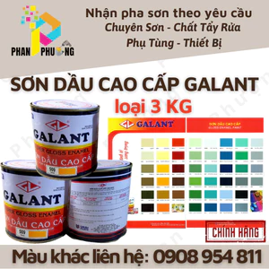 SƠN DẦU CAO CẤP GALANT_ NHIỀU MÀU_3KG (CÓ XUẤT HĐ GTGT)