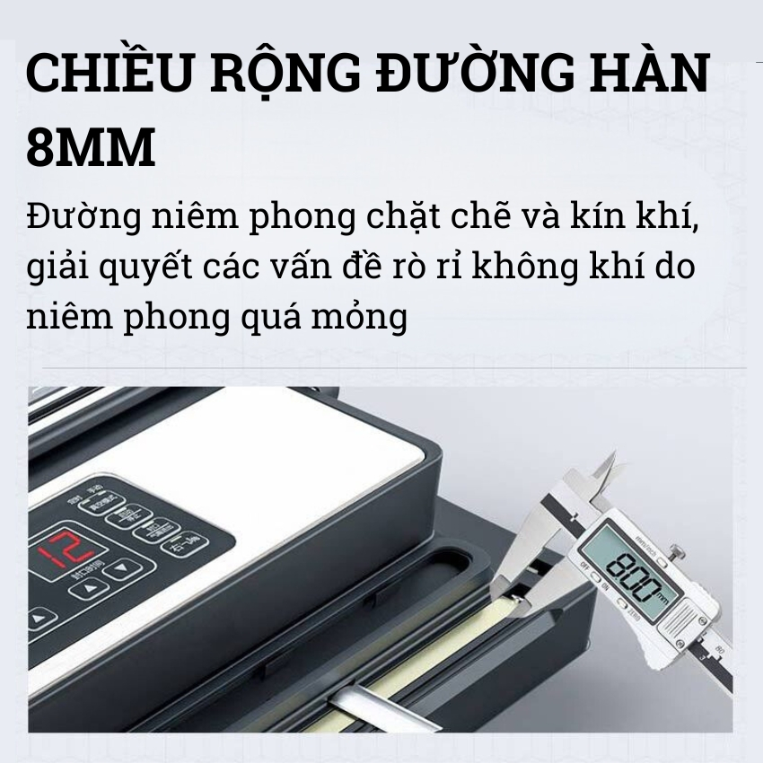 Máy hút chân không Shineye PW420A không kén túi - Lực hút mạnh, 2 vòi hút, đường hàn 42cm, hút được tất cả các loại túi